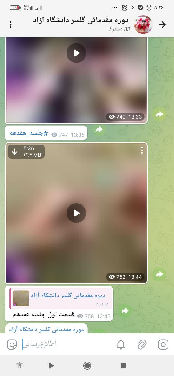 برگزاری کارگاه آموزشی هر دانشجو یک مهارت دوره گلسر سازی به صورت مجاز